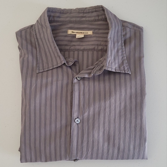 John Varvatos Brown Long sleeve top button up shirt